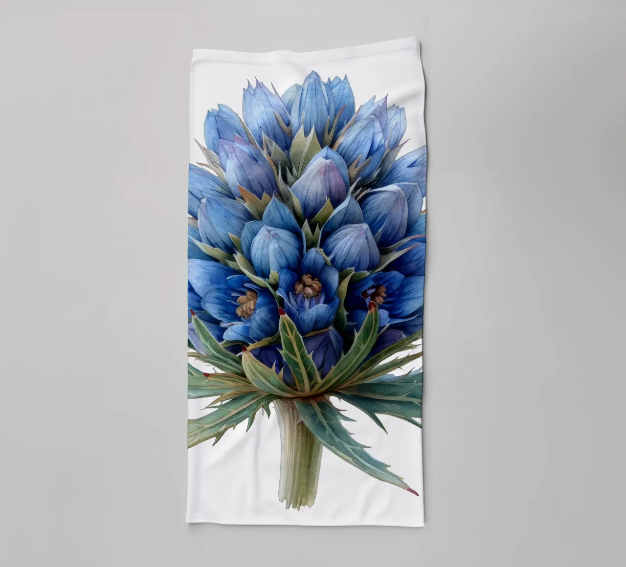 Flor de acebo marino toalla de baño de Bold Blooms