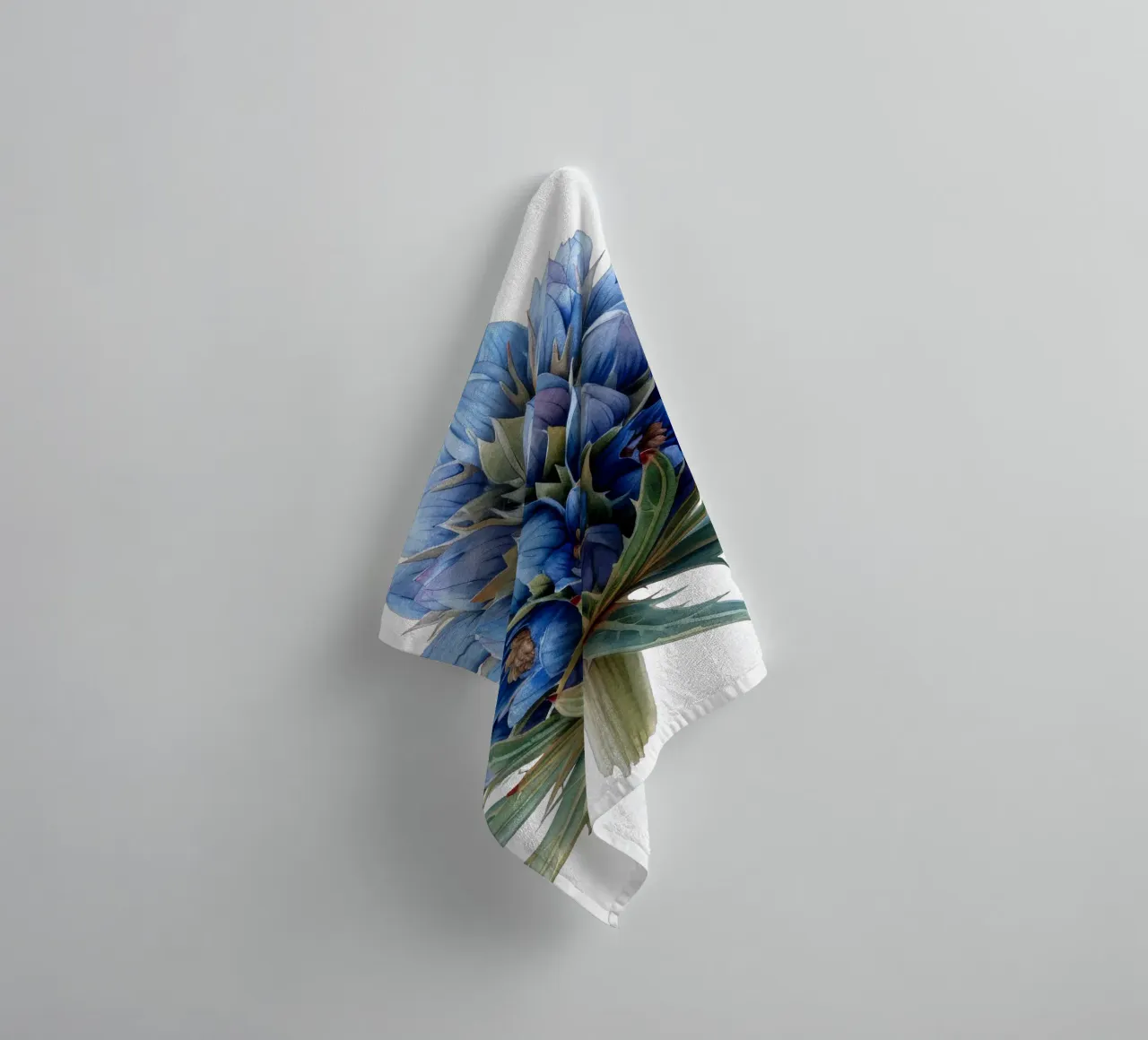 Flor de acebo marino toalla de baño de Bold Blooms
