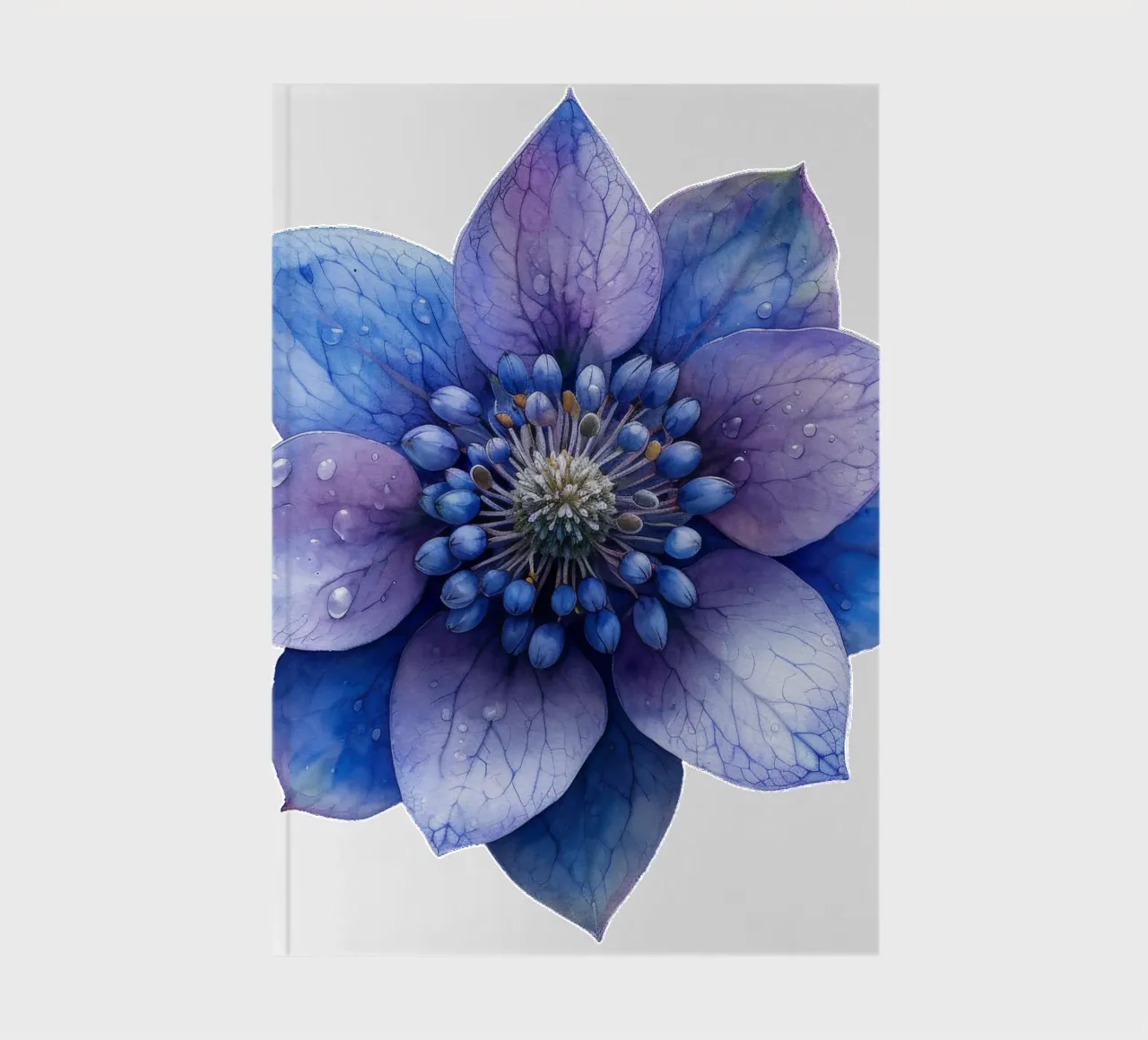 Sea Holly Flower notebook by Bold Blooms