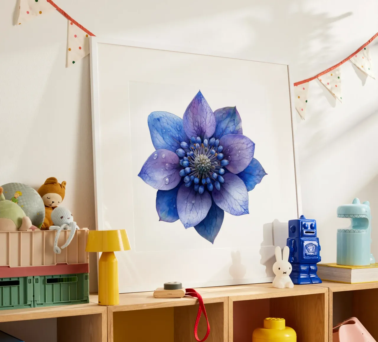 Bloemen van zeedistel hahnemühle van Bold Blooms