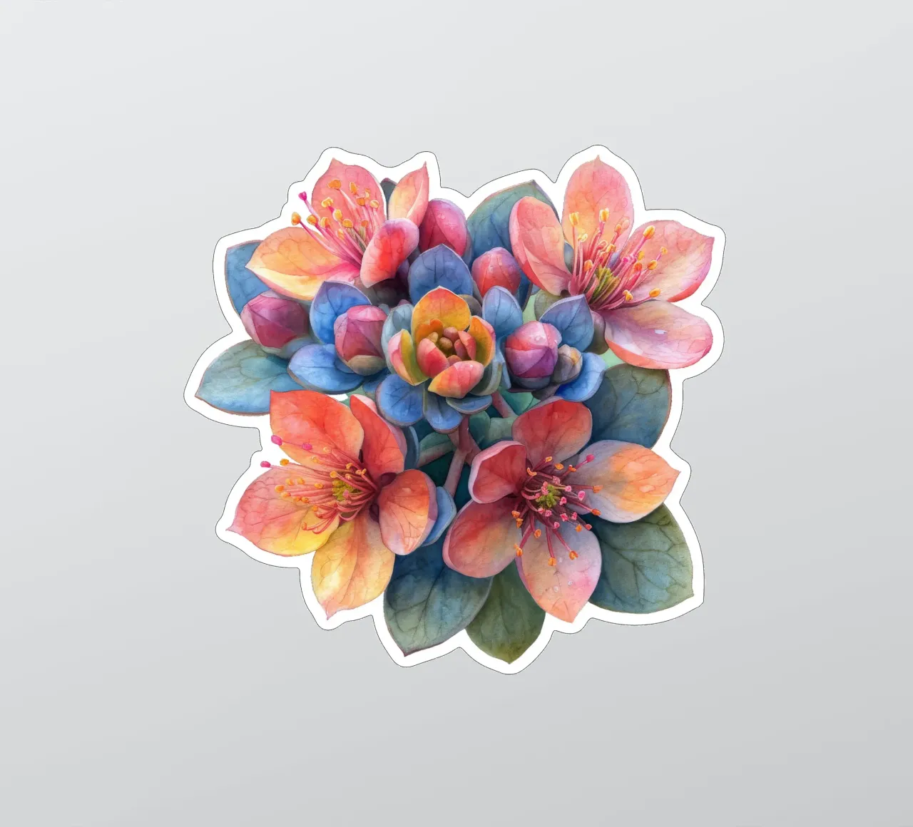 Sedumbloem sticker van Bold Blooms