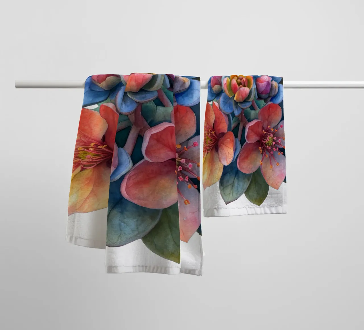 Sedumbloem badhanddoek van Bold Blooms