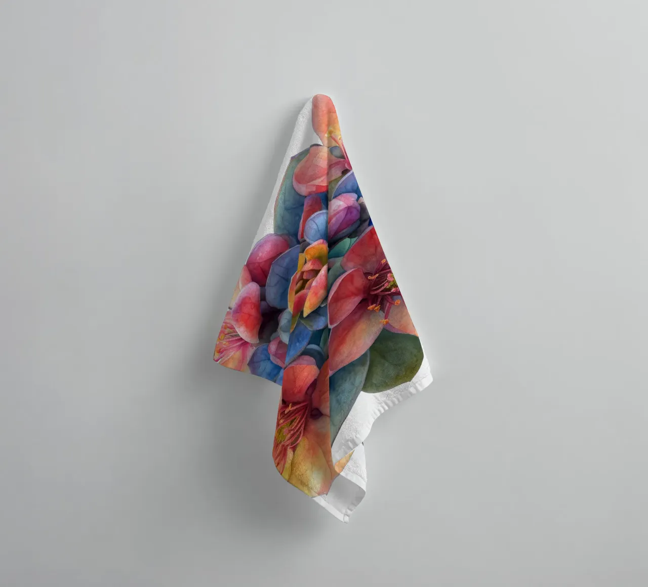 Sedumbloem badhanddoek van Bold Blooms