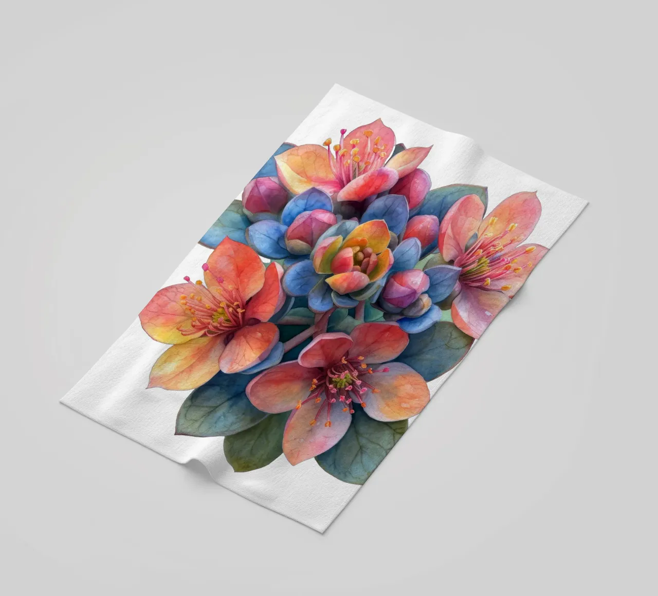 Sedum Flower beach towel by Bold Blooms