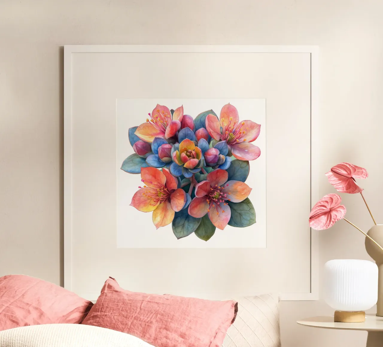 Sedumbloem hahnemühle van Bold Blooms