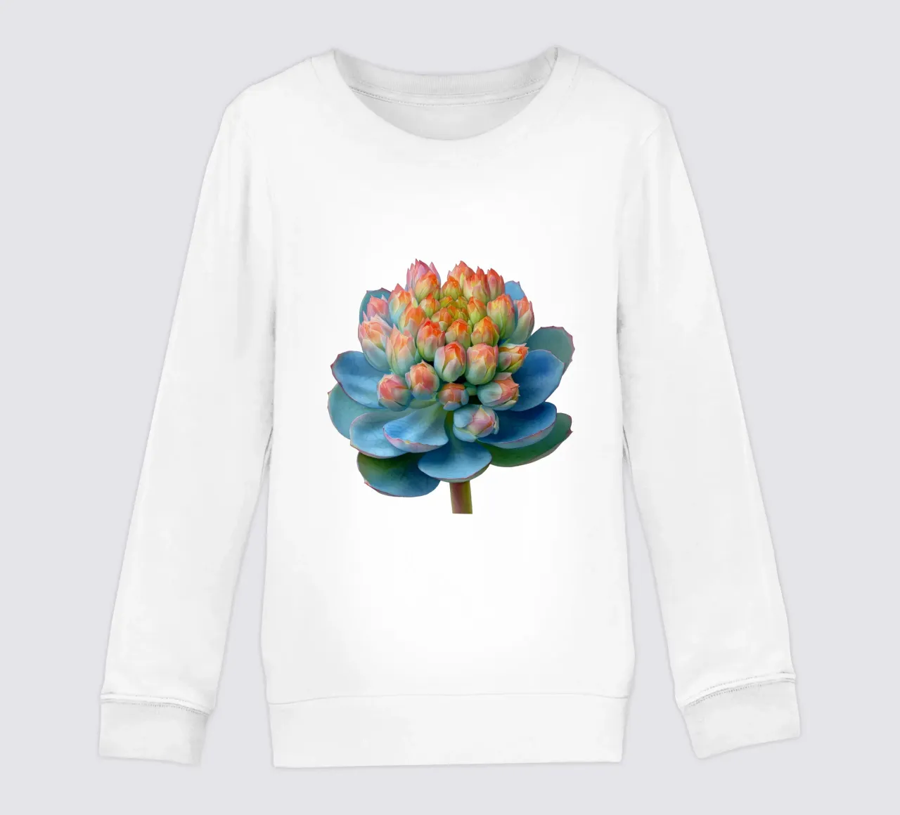 Sedum Flower kids sweatshirt by Bold Blooms