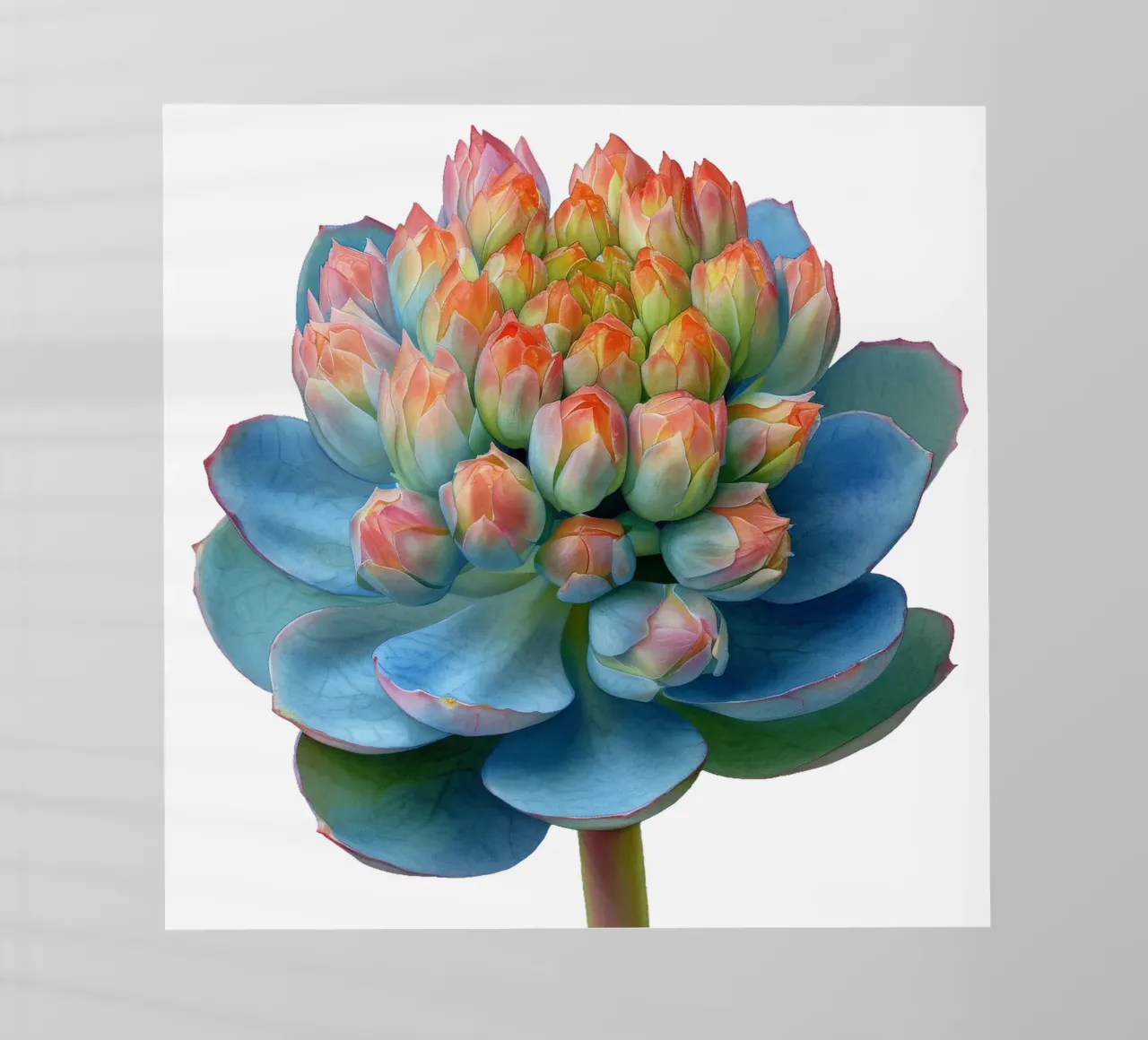 Sedumbloem backlit folie van Bold Blooms