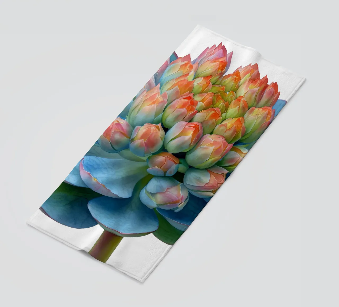 Sedum Flower beach towel by Bold Blooms