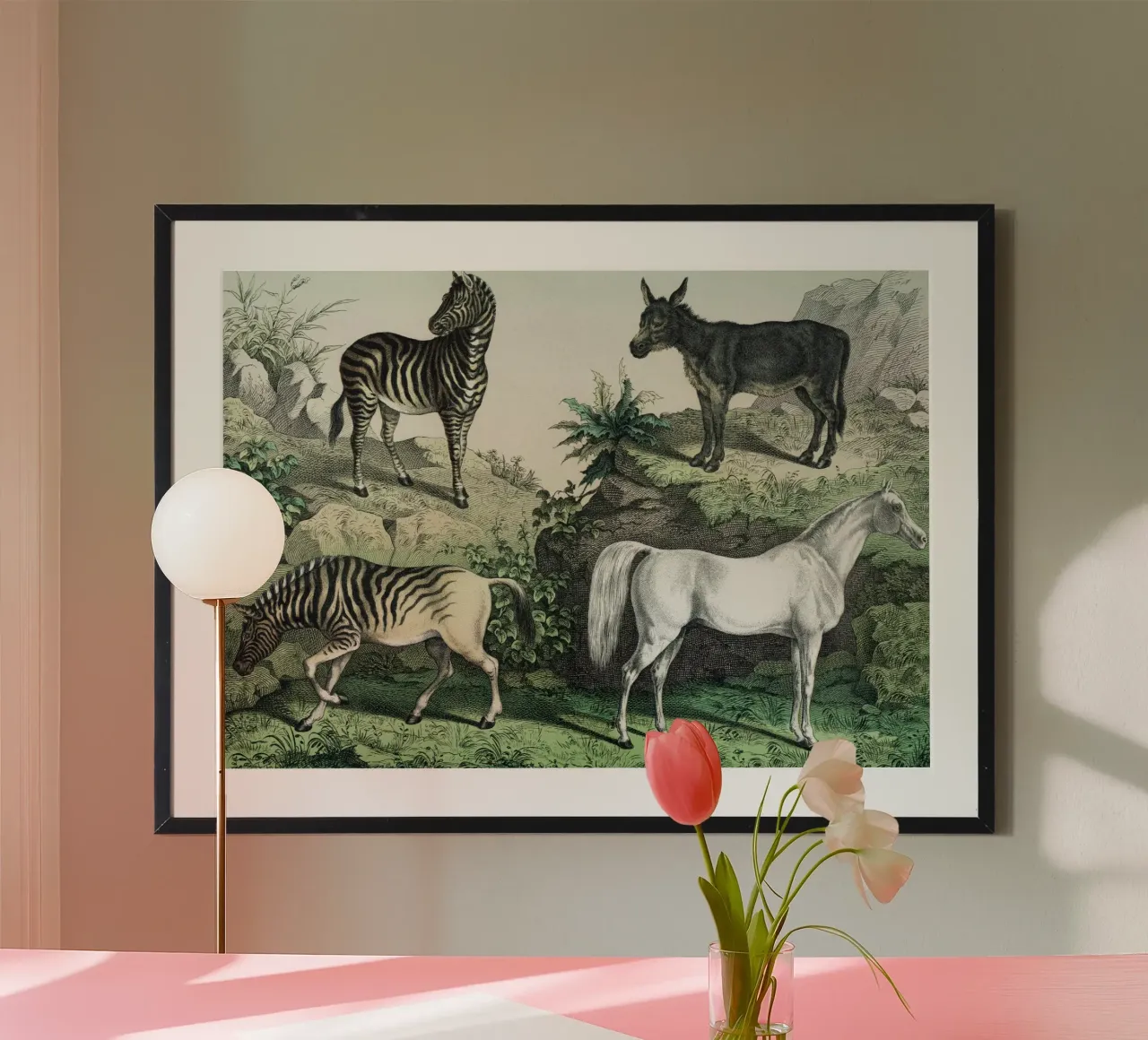 Vintage Schubert 2 Huftiere 27 poster da Vintage Print Collection