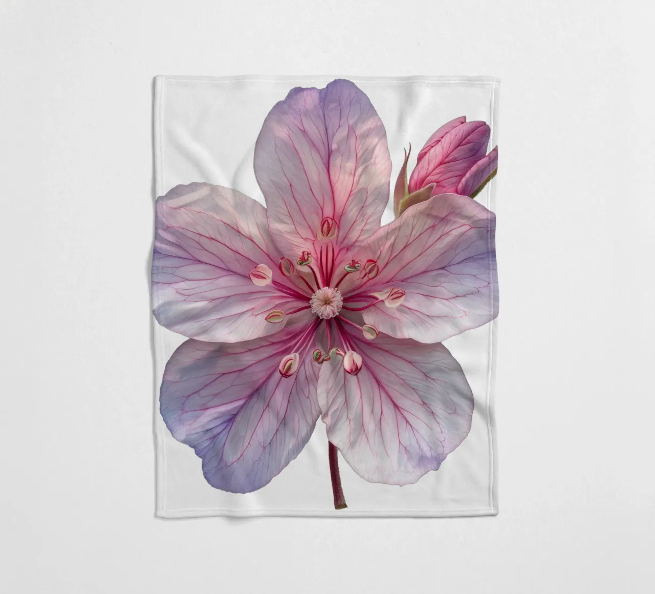 Zijdebloem fleecedeken van Bold Blooms