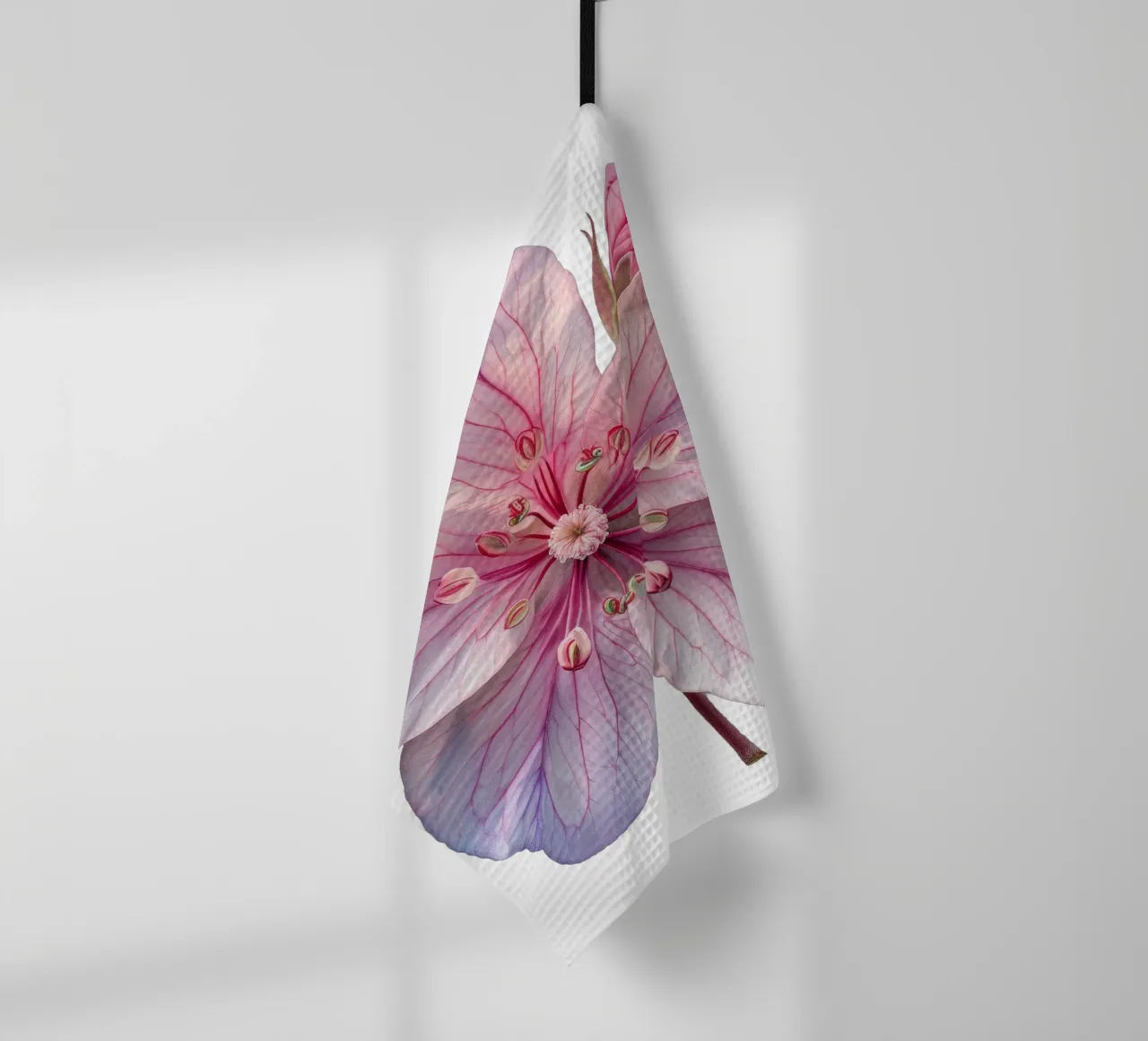 Zijdebloem theedoek van Bold Blooms