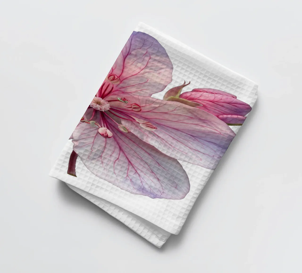 Zijdebloem theedoek van Bold Blooms