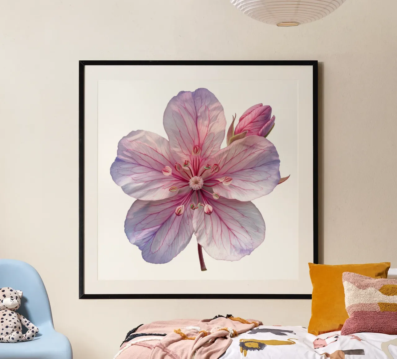 Zijdebloem poster van Bold Blooms