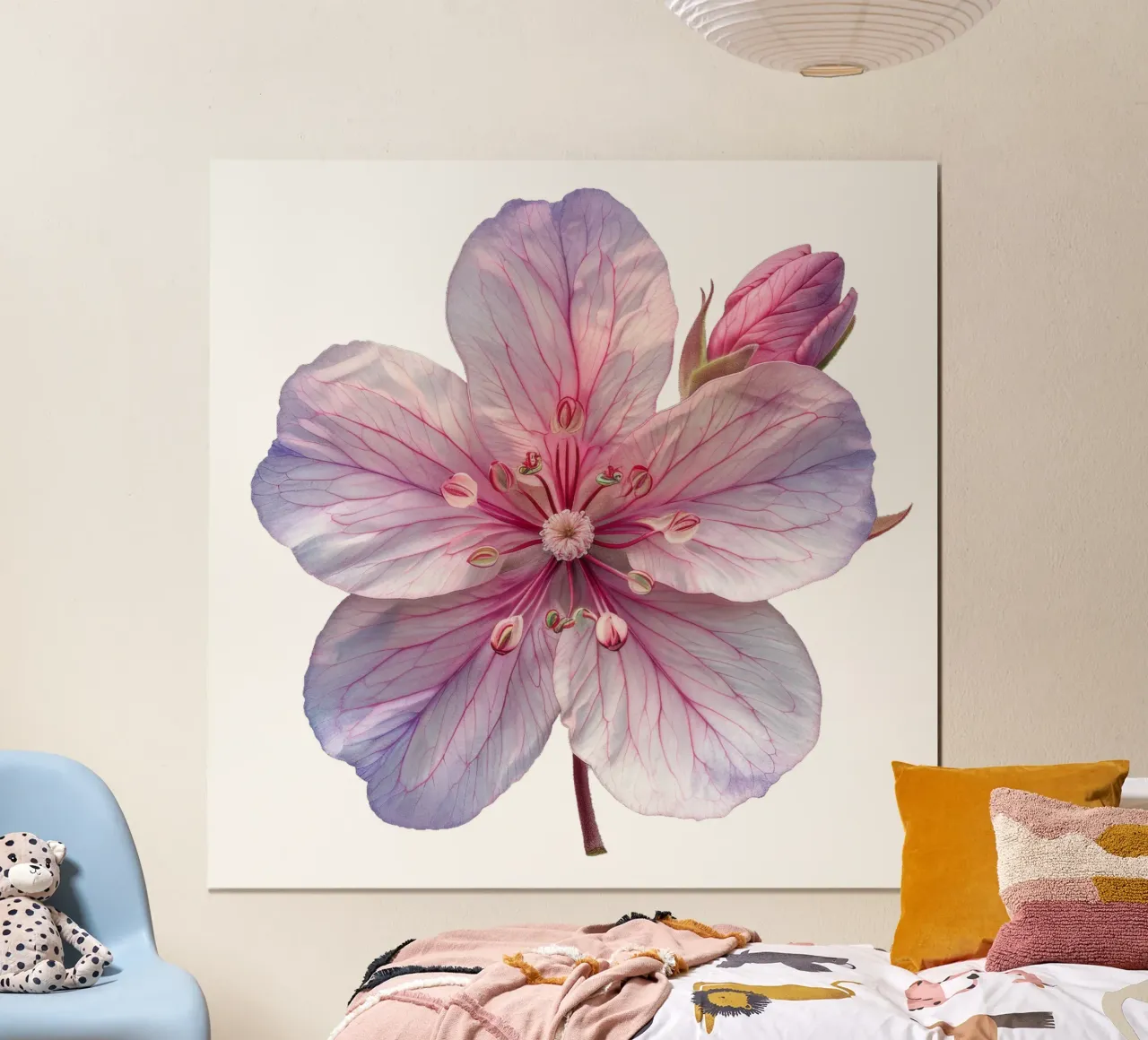 Zijdebloem poster van Bold Blooms