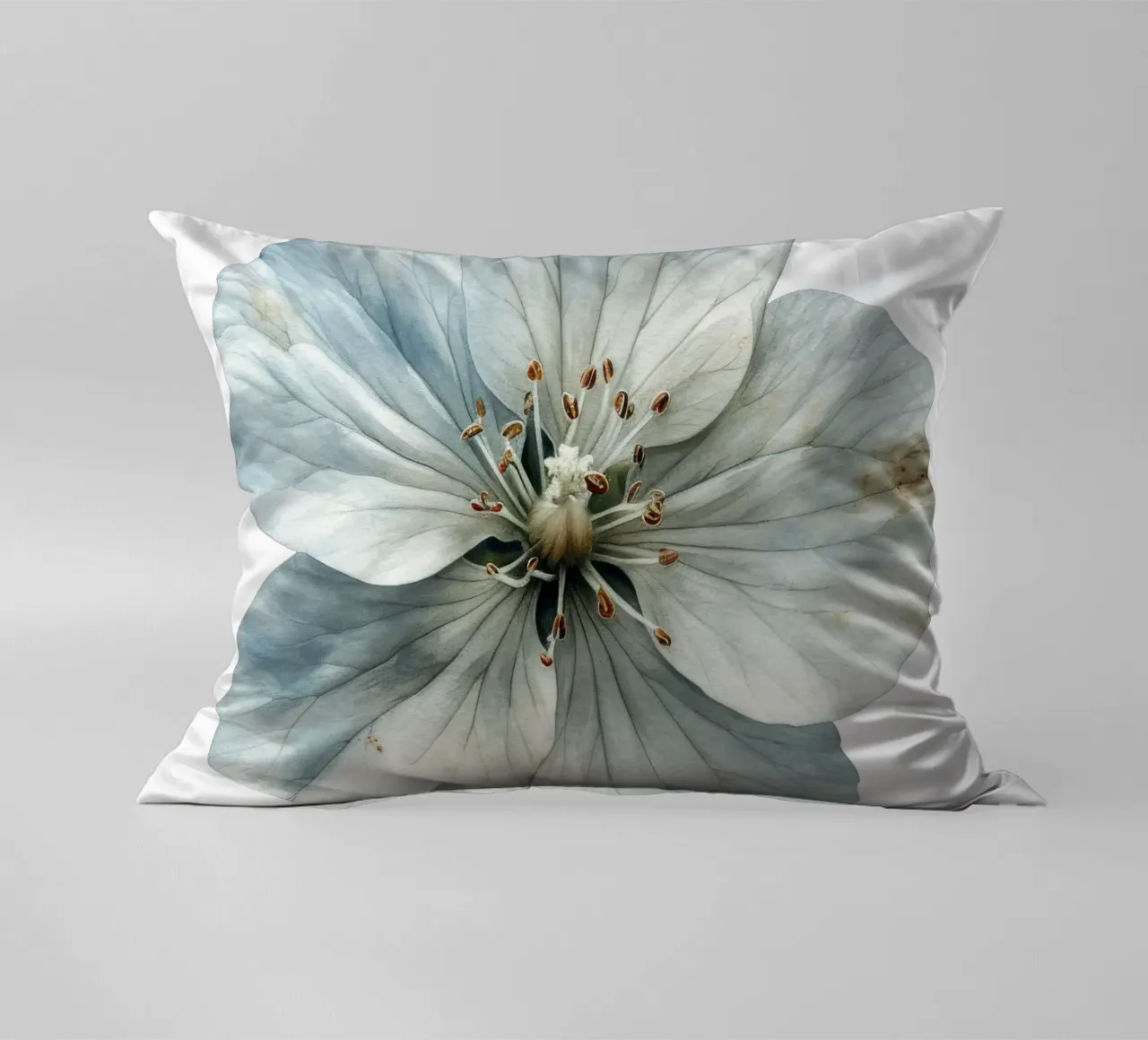 Silene Flower decorative cushion by Bold Blooms