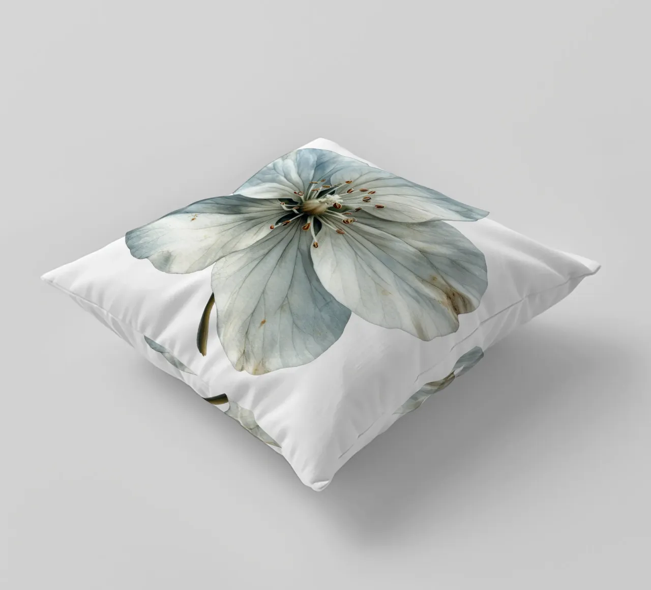Silene Flower decorative cushion by Bold Blooms