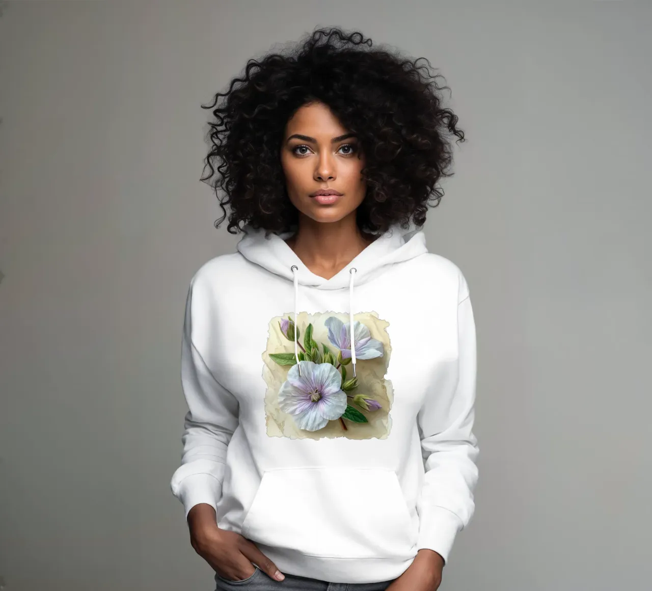 Fiore di Silene felpa con cappuccio da Bold Blooms