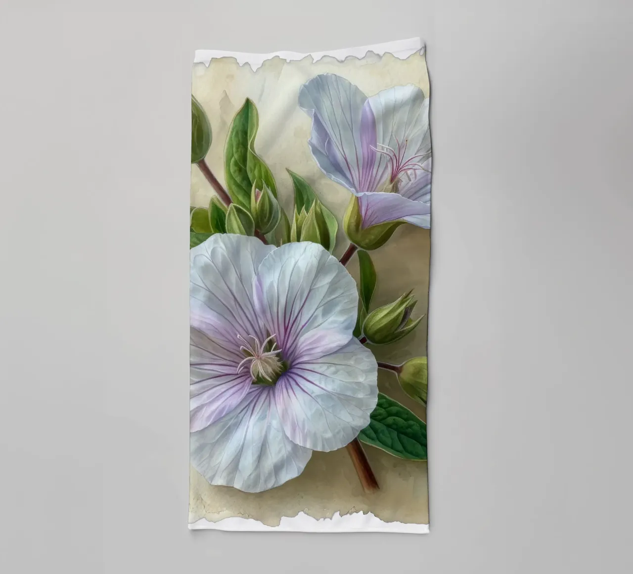 Fiore di Silene asciugamano da bagno da Bold Blooms