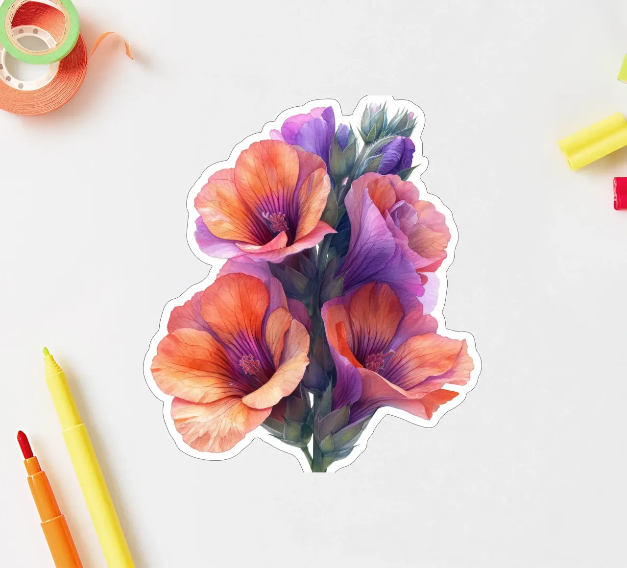 Leeuwenbek Bloem sticker van Bold Blooms