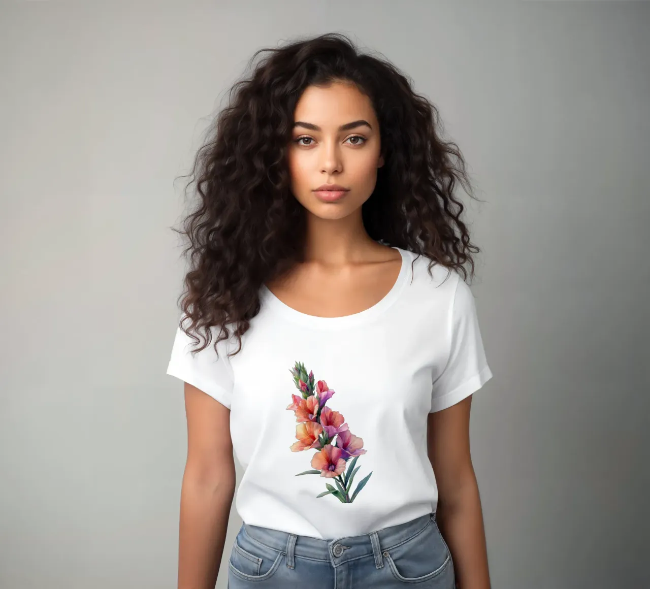 Leeuwenbek Bloem dames t-shirt getailleerd van Bold Blooms