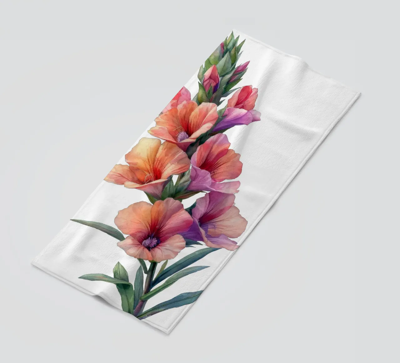 Leeuwenbek Bloem strandhanddoek van Bold Blooms