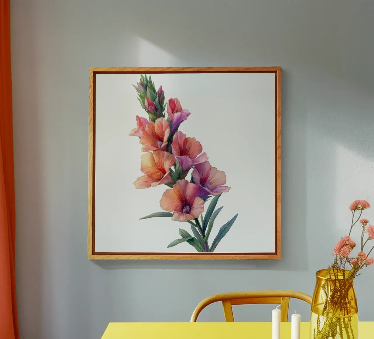 Leeuwenbek Bloem acryl van Bold Blooms
