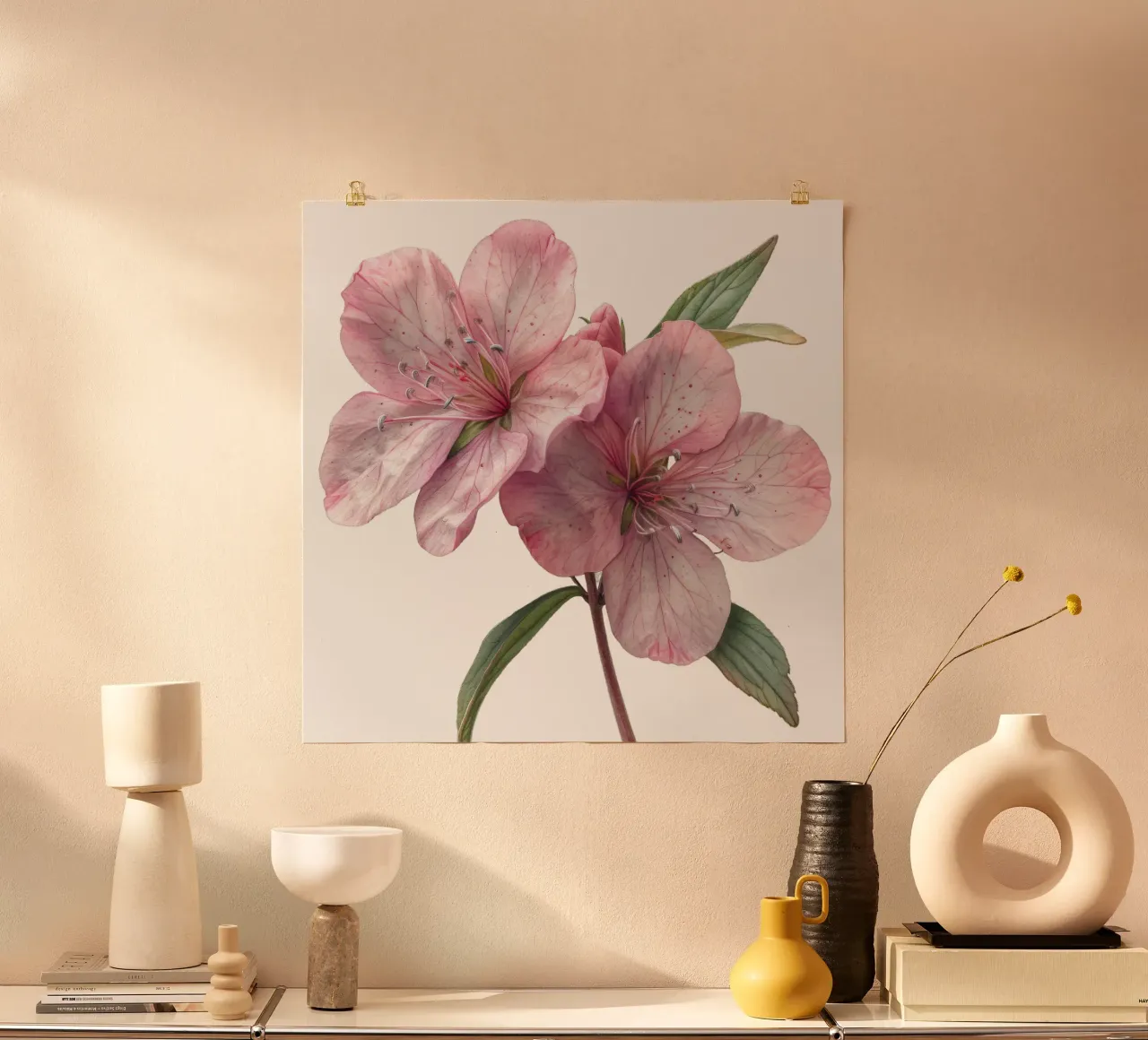Zeepkruid Bloem poster van Bold Blooms