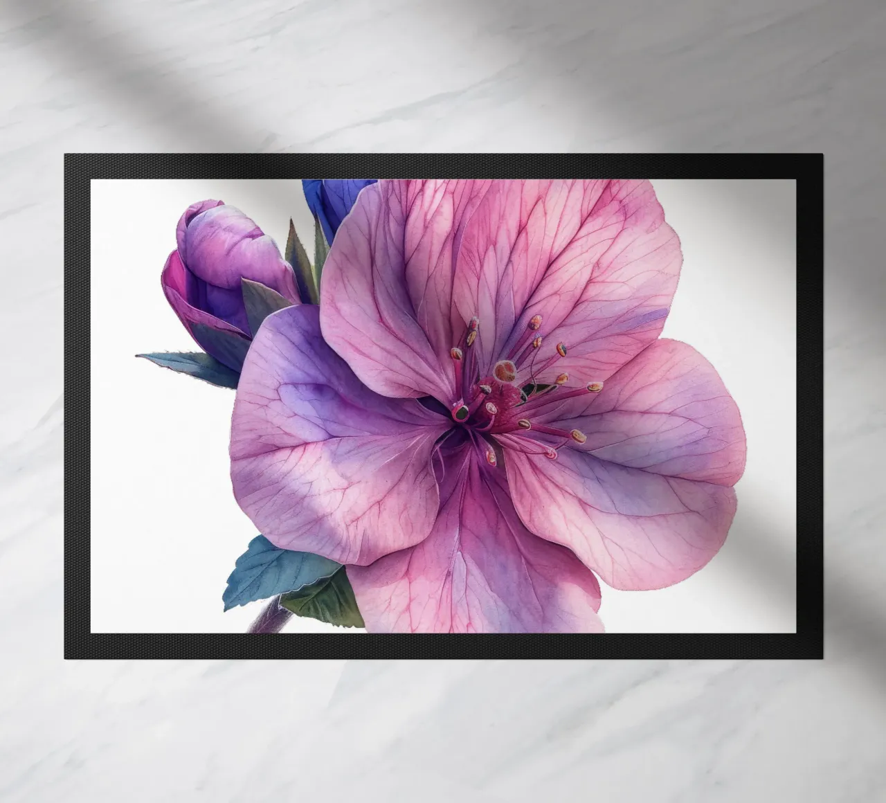 Seifenkrautblüte Fußmatte von Bold Blooms