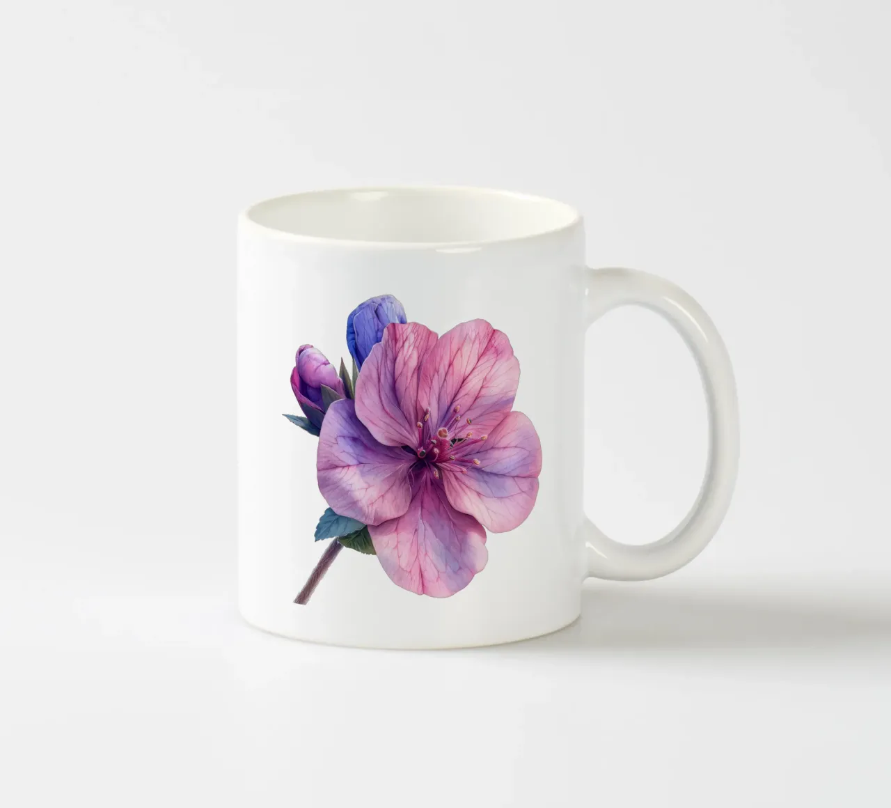 Soapwort Flower ceramic mug by Bold Blooms