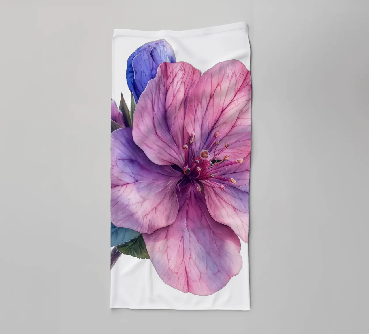 Zeepkruid Bloem badhanddoek van Bold Blooms