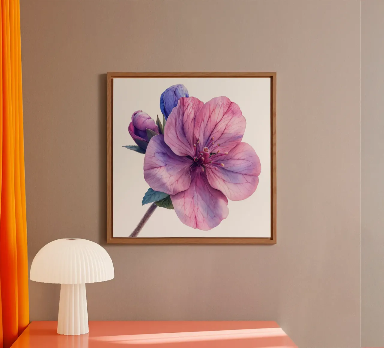 Seifenkrautblüte Alu-Dibond von Bold Blooms