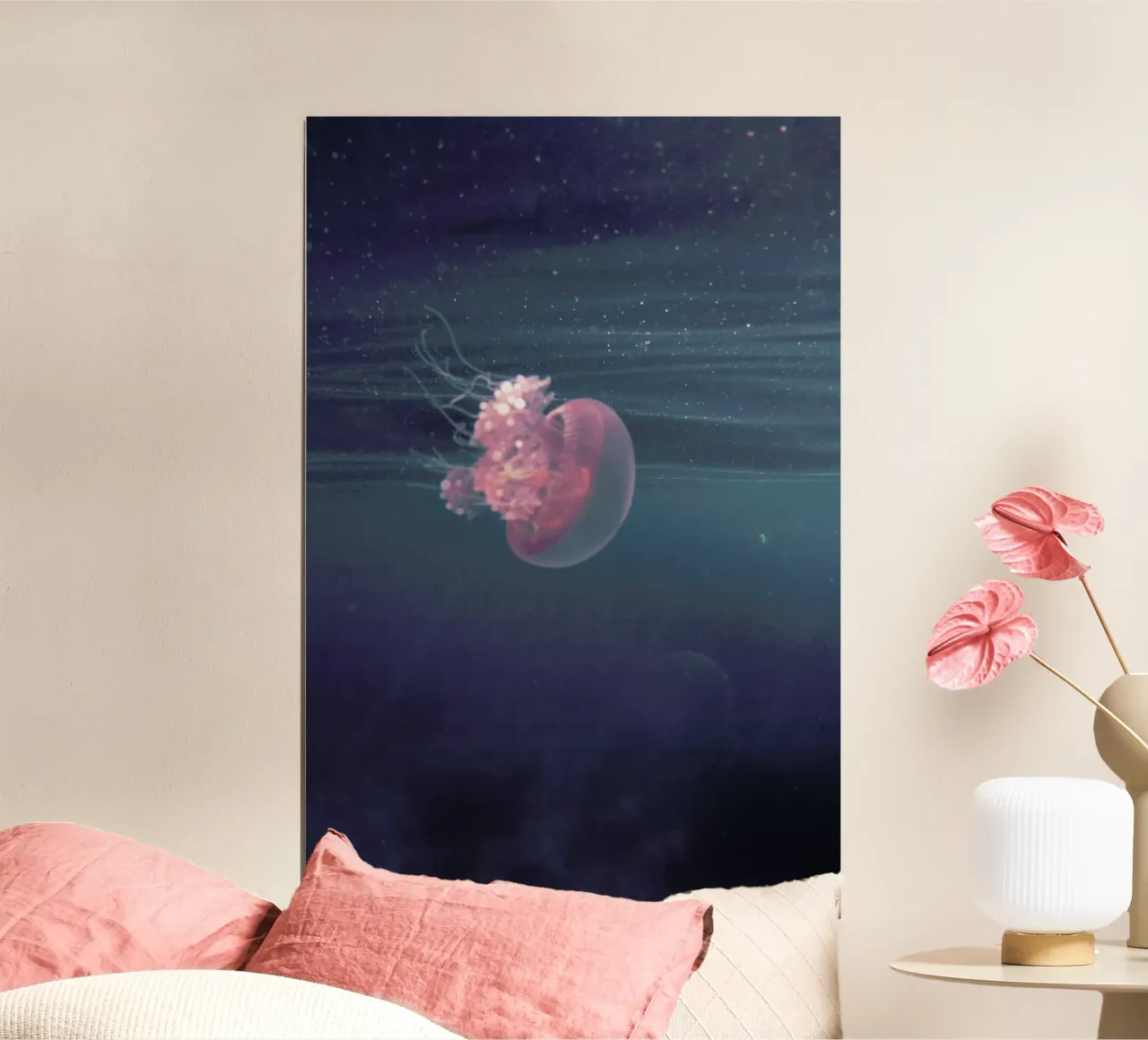 Dancing in the Water poster con telaio in plastica da Studio Nahili