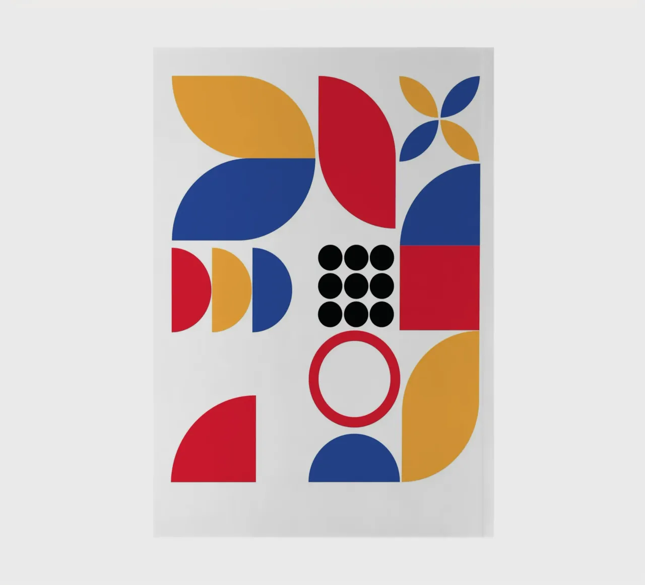 Geometric Pattern Bauhaus Style notebook by Kim Hubball Studio