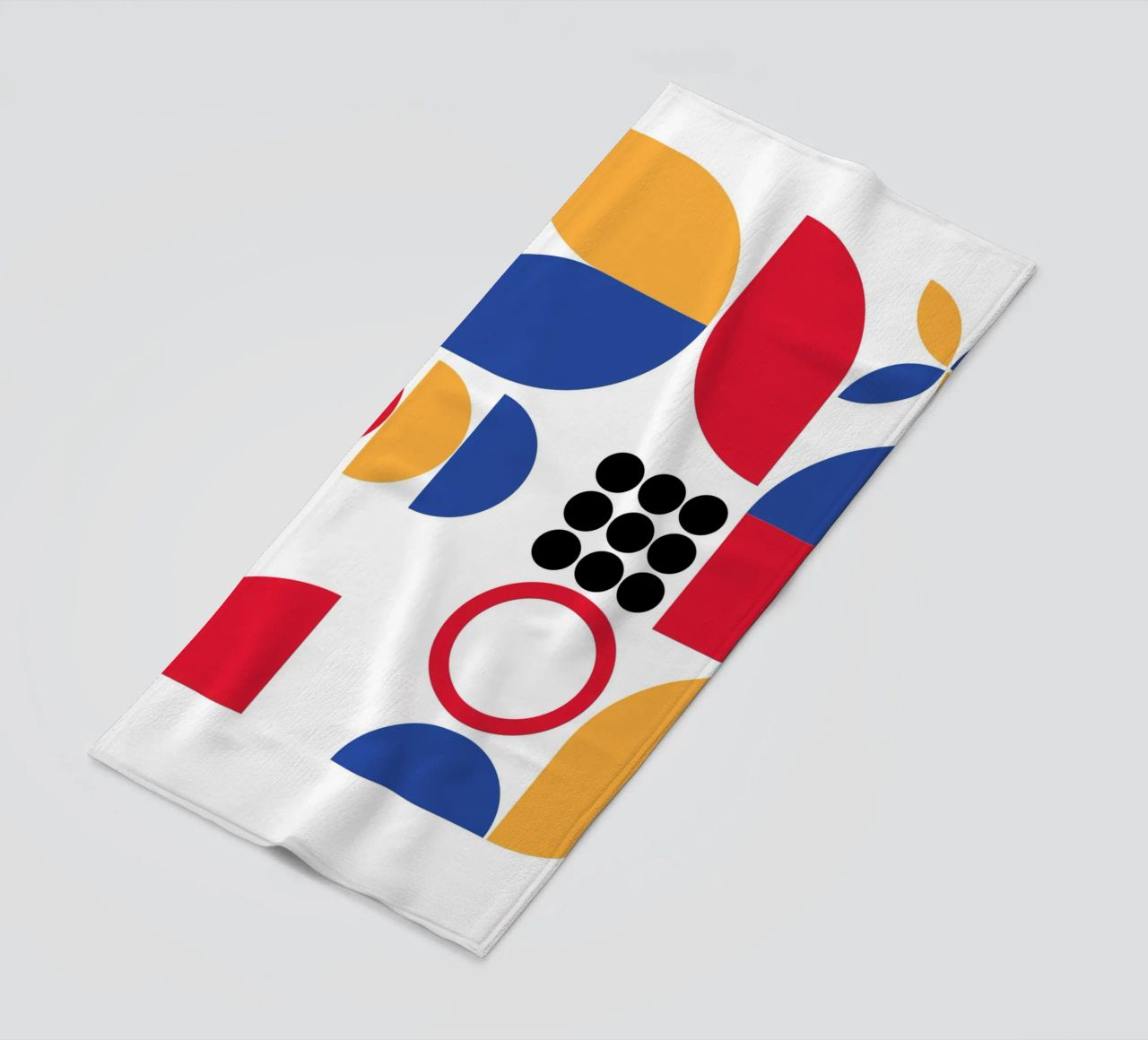 Motivo geometrico in stile Bauhaus telo mare da Kim Hubball Studio