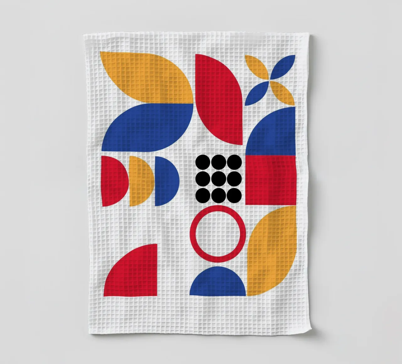 Geometric Pattern Bauhaus Style Geschirrtuch von Kim Hubball Studio