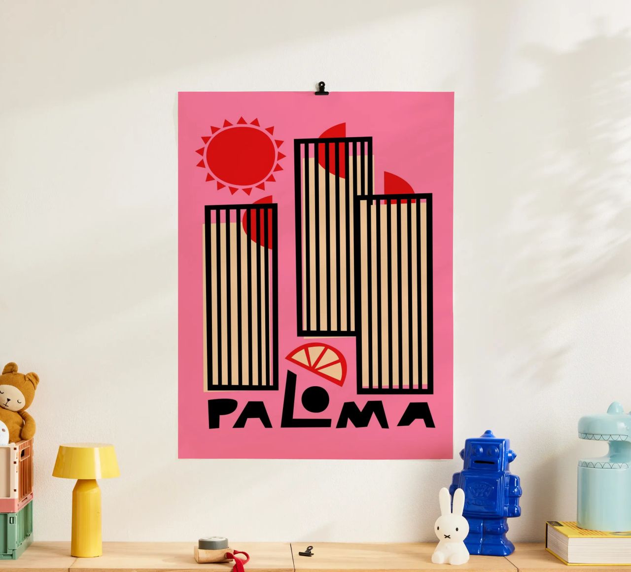 Paloma Cocktail poster by Fox & Velvet