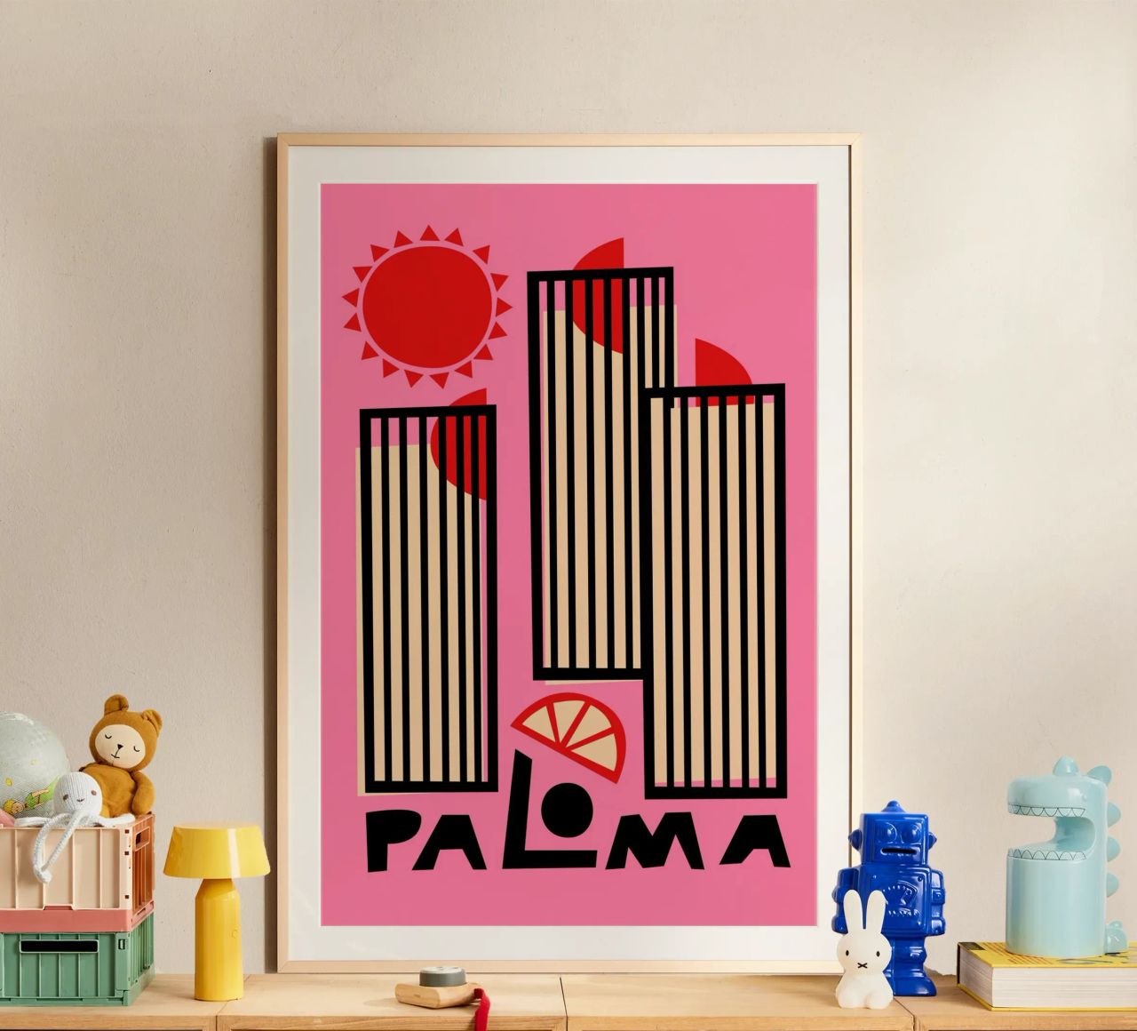 Paloma Cocktail poster by Fox & Velvet