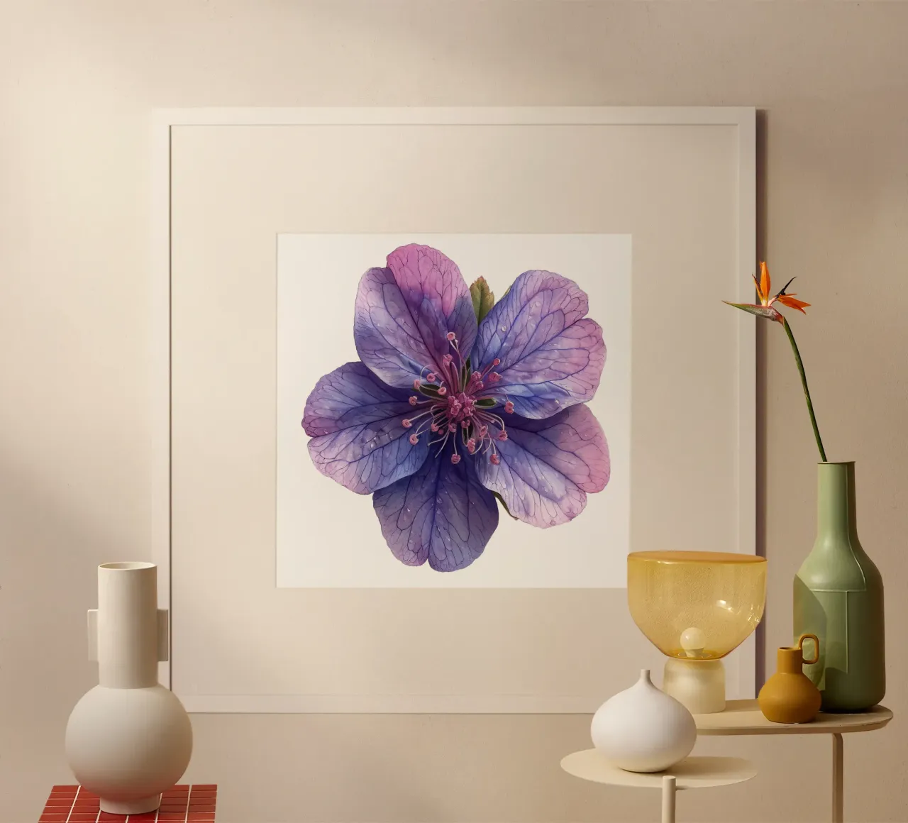 Zeepkruid Bloem poster van Bold Blooms
