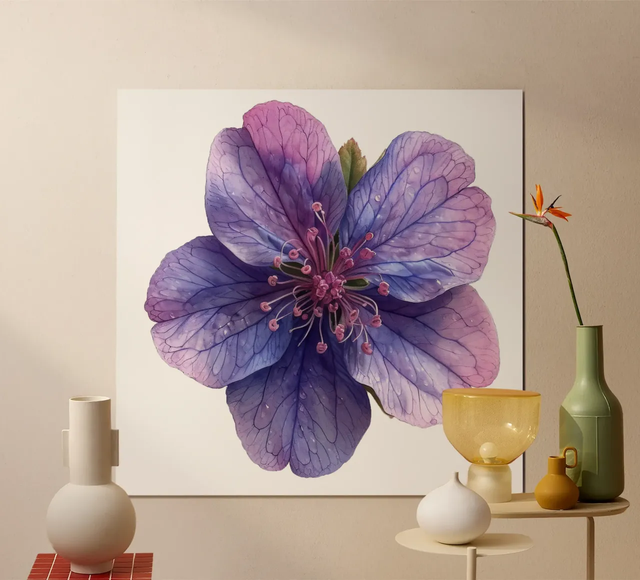 Zeepkruid Bloem poster van Bold Blooms