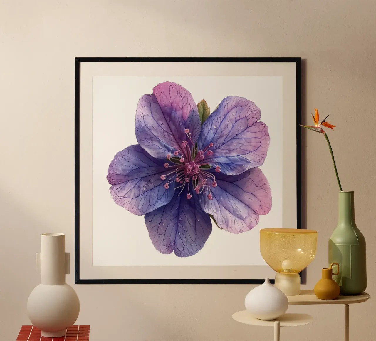 Zeepkruid Bloem poster van Bold Blooms