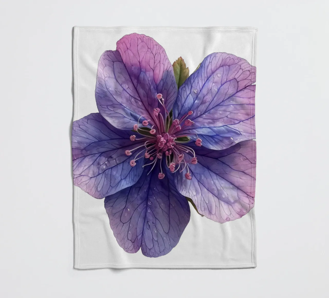 Zeepkruid Bloem fleecedeken van Bold Blooms