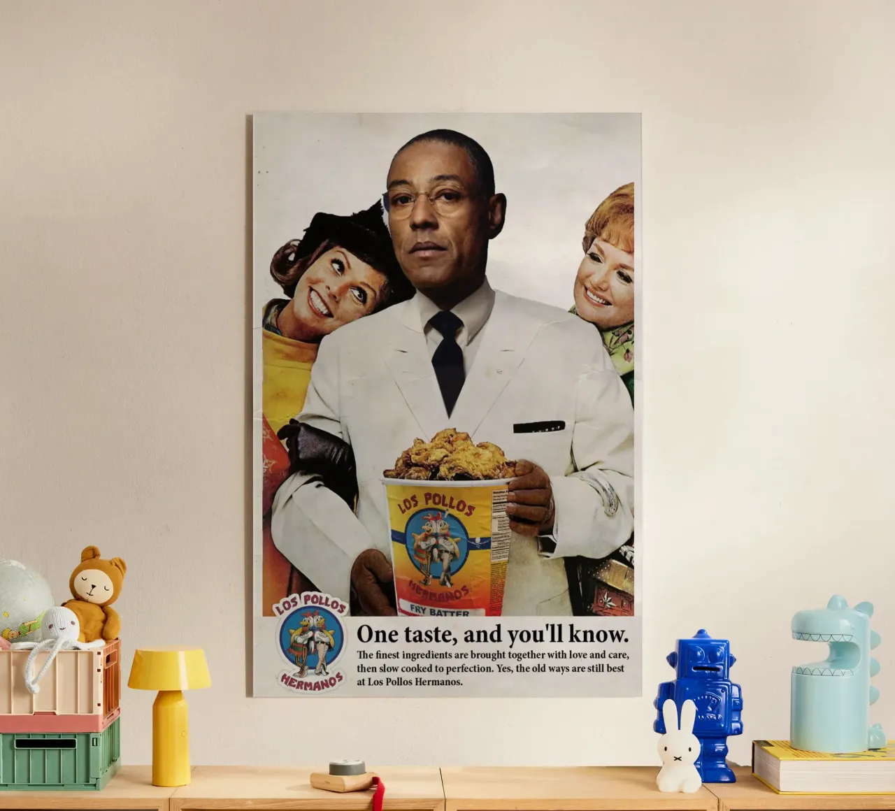 Pollos Hermanos plexiglass da Ads Libitum
