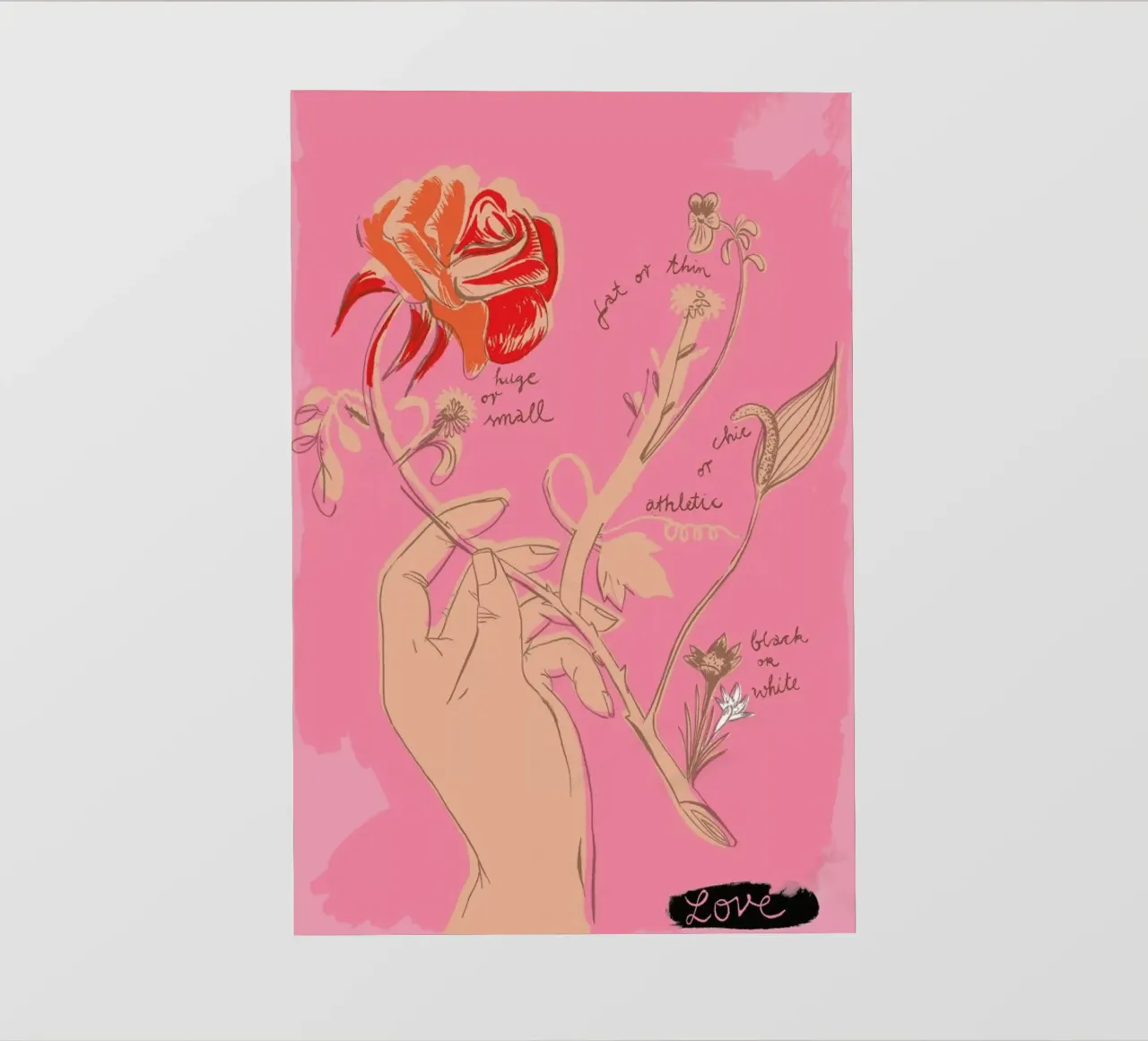 Unconditional Love telo in pvc da Monika Aichele