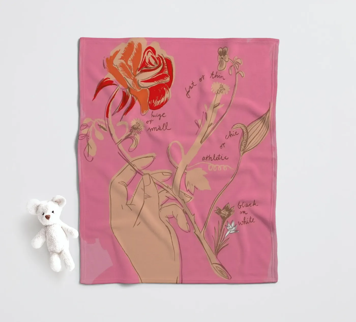 Unconditional Love Fleecedecke von Monika Aichele