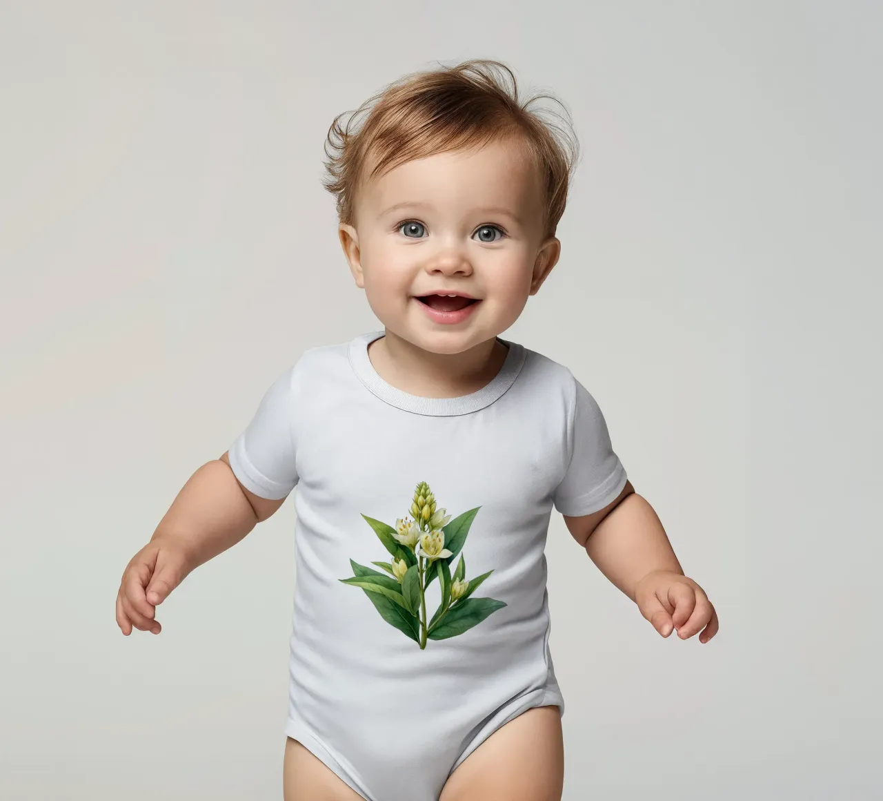 Fiore di foca delle Salomone body neonato maniche corte da Bold Blooms