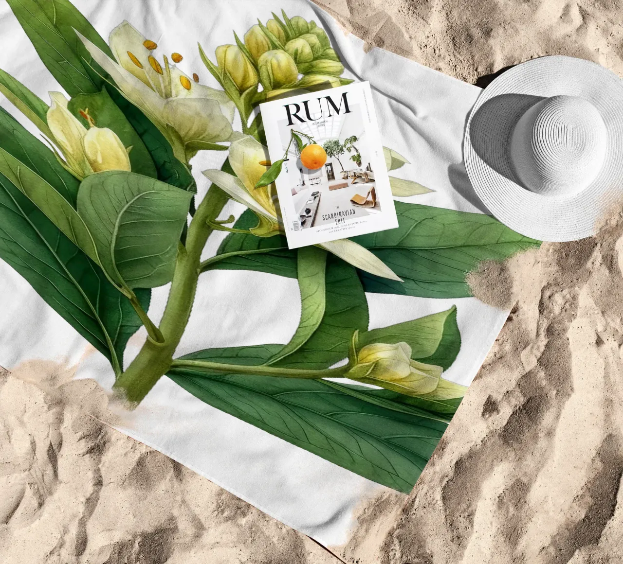 Fiore di foca delle Salomone telo mare da Bold Blooms