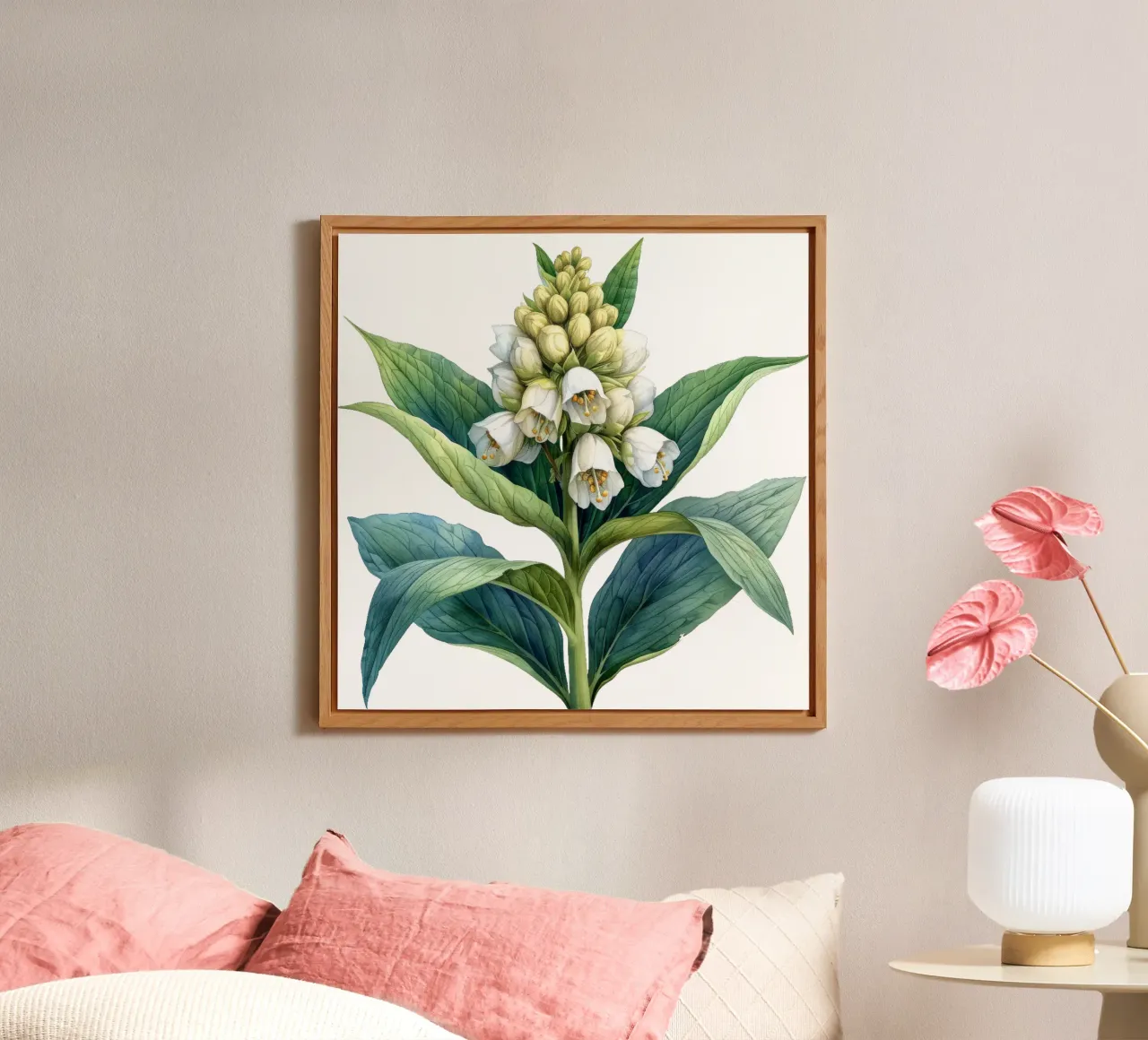 Fiore di foca delle Salomone alluminio dibond da Bold Blooms