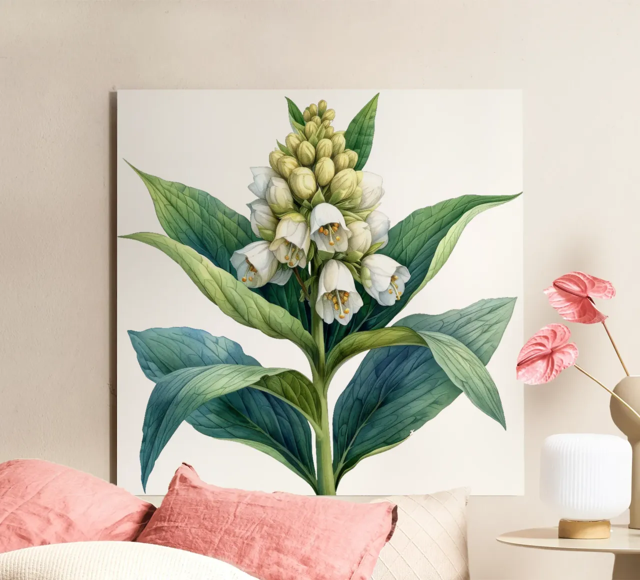Fiore di foca delle Salomone alluminio dibond da Bold Blooms