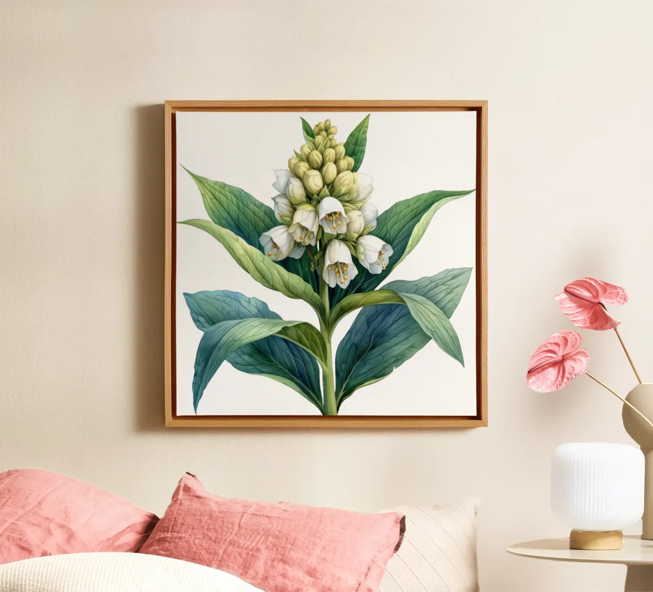 Fiore di foca delle Salomone tela con Cornice a cassetta da Bold Blooms