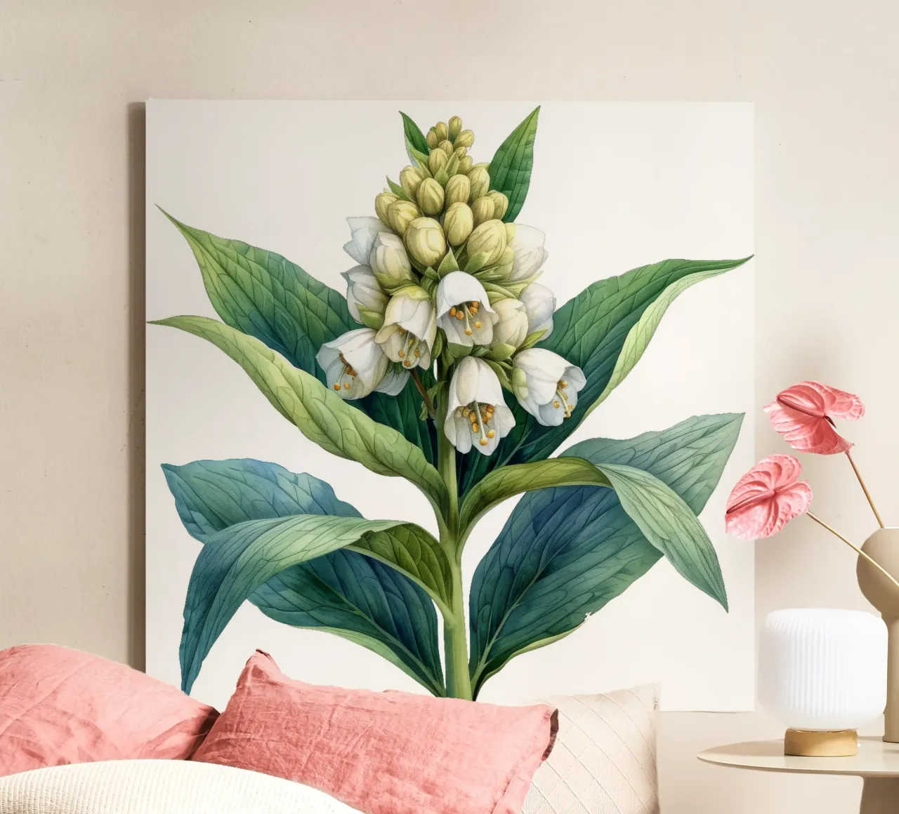 Fiore di foca delle Salomone tela con Cornice a cassetta da Bold Blooms